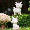 Yousheng Miniature Deer Figurines Tiny Cartoon Resin Forest Animal Figures for Crafts Fairy Garden Accessories Cake Toppers