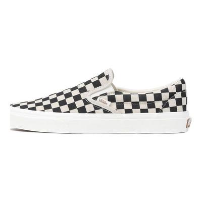 Classic Slip-On Eco Theory - Black White Checkerboard Unisex Sneakers Cream VN0A5JMH705