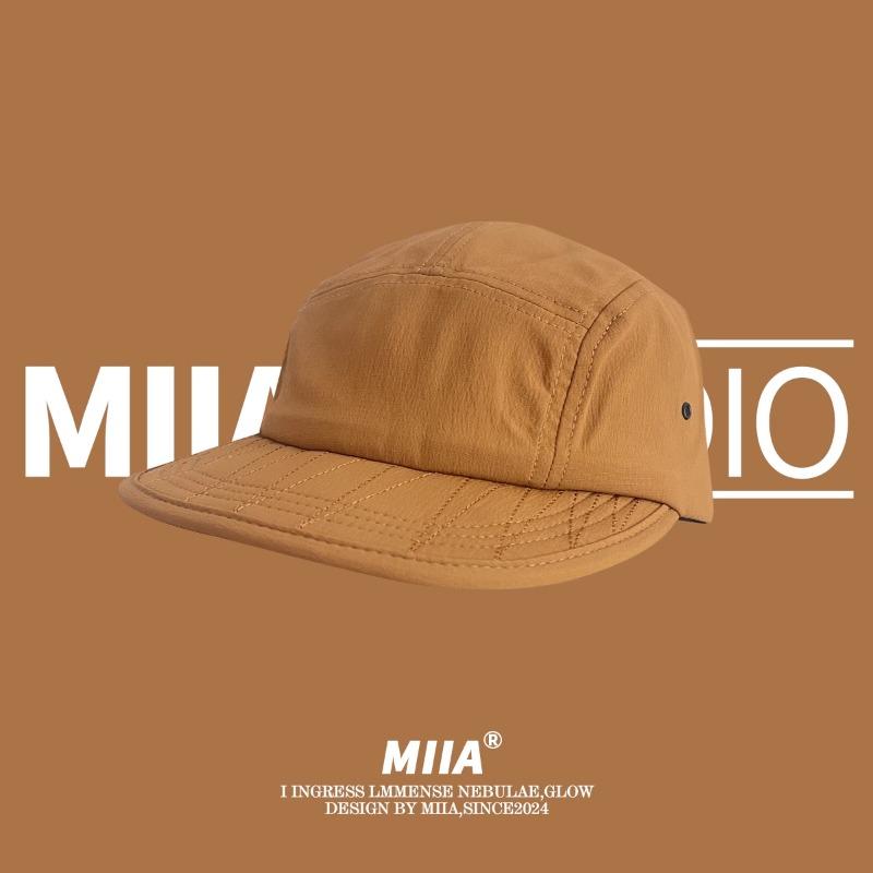 Korean Retro 5-panel Quick-drying Baseball Caps Unisex Summer Light and Breathable Fashion Versatile Flat-brimmed Hip-hop Hat