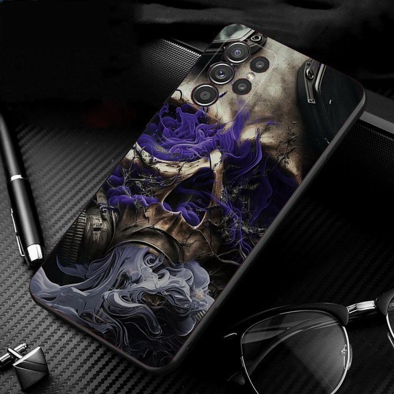 Skull Head Art Phone Case For Samsung S24 S23 S22 S21 S20 Ultra S20 S22 S21 S10E S20 FE S24 Plus