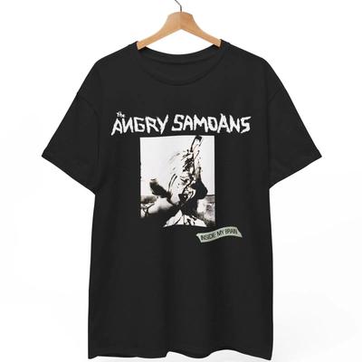 Vintage The Angry Samoans T Shirt Amp Inside My Brain Album Art Vintage Washed Stylish Breathable Streetwear Soft Graphic