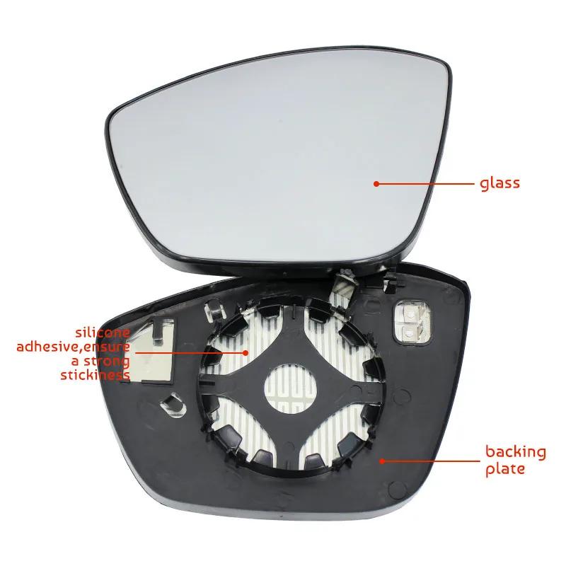 Heating Side Mirror Glass Lens Door Wing Rear View Mirror Glass For Peugeot 408 2014 2015 2016 2017 2018 2019