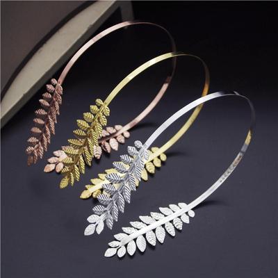 Tiare da Sposa Cerchietto Metallo Ciondolo Foglia Corona Fasce per Capelli Ballo di Fine Anno Gioielli per Capelli Matrimonio Gioielli Nuziali Cerchietto per Capelli