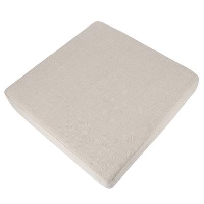 Haushalt Quadratisch Weich Yoga Bodenkissen Abnehmbar Waschbar Meditationsmatte Kissen Beige 40 x 40 x