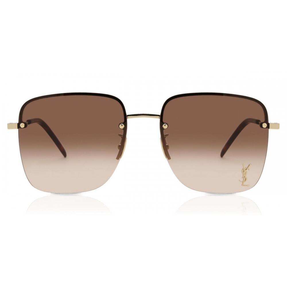 

Saint Laurent Sl 312 M 008 woMen Sunglasses Shiny Light Gold/58