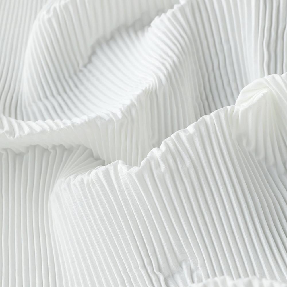 

150X100cm Pleated Fabric Wrinkled Texture Textured Fabric Chiffon Fabric Rose Flower Pattern Accordion Fold Plisse Cloth 150 x100cm белый