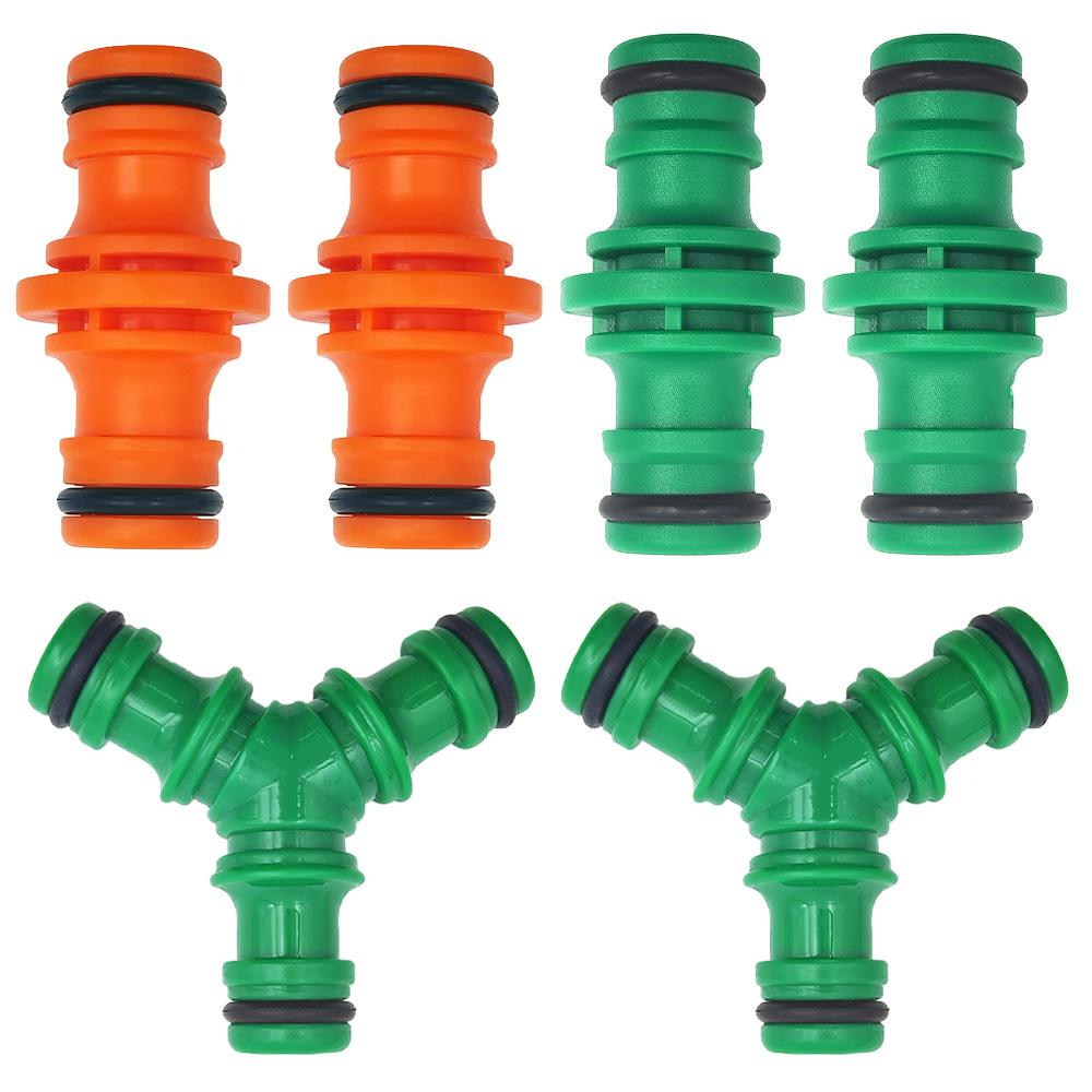 5PCS Quick Drip Irrigation Watering System for Greenhous Joiner Repair Connector Coupling 1/2'' Garden Hose Tubing Fitting Pipe