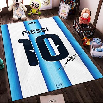 Messi Jersey Design Rug Non-slip Rug Suitable for Living Room and Bedroom Sofas