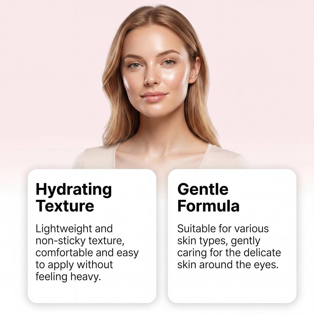 VIARELINE Feuchtigkeitsspendende Augencreme Sanft Hydrierend Aufhellend Einfache Anwendung Augenpflege 30ml