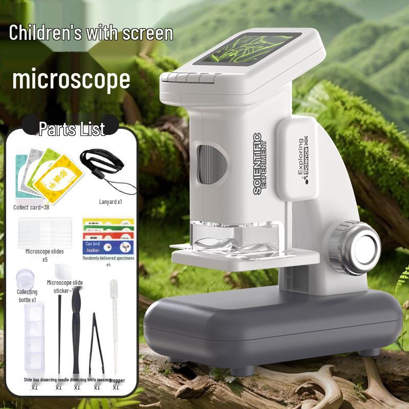 Portable HD Digital Microscope with Display for Educational Use