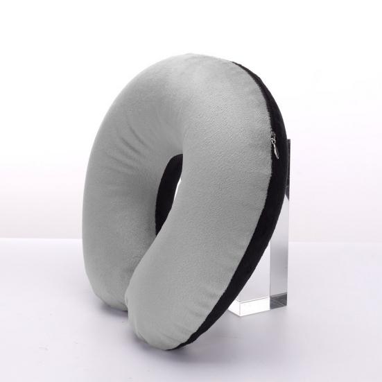 Cuscino cervicale a forma di U, in memory foam gonfiabile, anti-affaticamento, poggiatesta per volo, cuscino a forma di U, accessori per aerei
