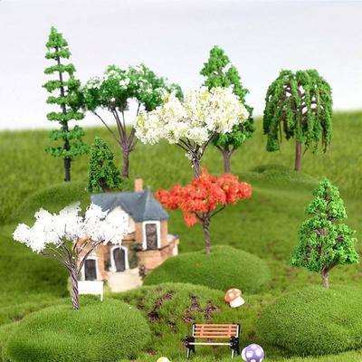 Haus Garten Dekoration Feen Zubehör Pflanzen Terrarium Landschaftsgestaltung Simulationsbaum Miniaturen