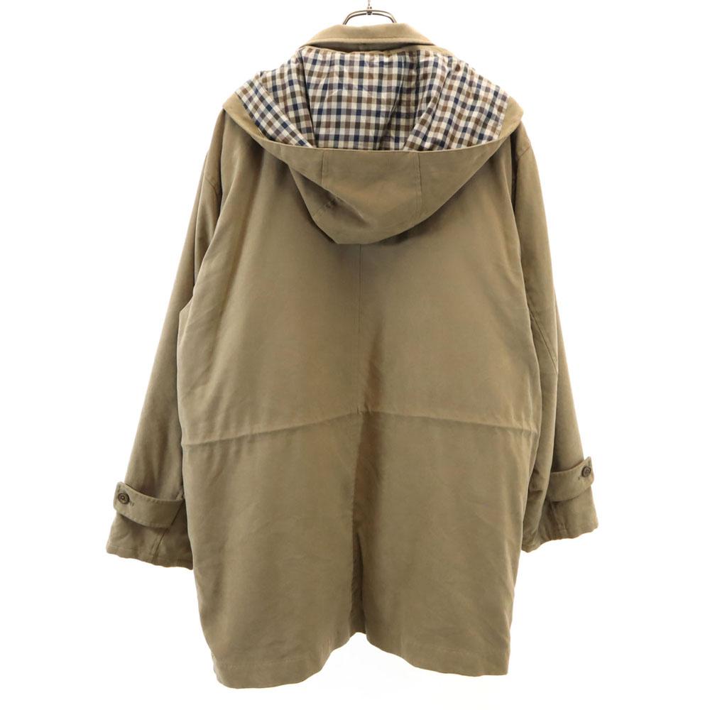 Aquascutum Kabát s límcem z nerezové oceli s dlouhým rukávem L Béžový S podšívkou Pánský Použitý