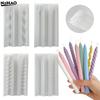 Long Spiral Silicone Candle Mold DIY Twisted Long Rod Wax Stick Craft Molds Home Decor Tool Geometry Candles Making Supplies