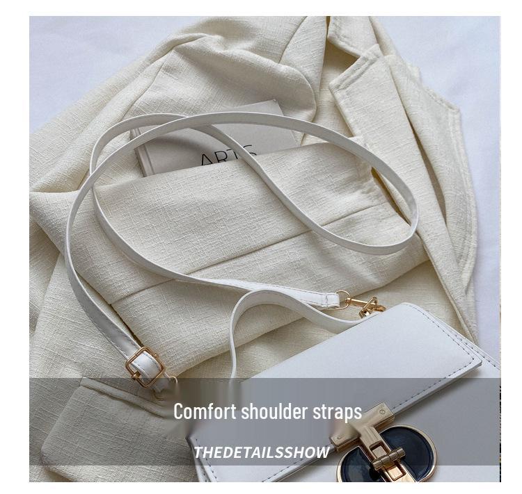 Women's Summer 2023 Retro Candy Color Crossbody Shoulder Bag: Fashionable and Textured Handbag