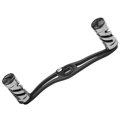 VISPREA Baitcasting Reel Aluminum Alloy Abu Custom Replacement YU228 Handle, 120mm, Crank, Shimano, Daiwa, Garcia, Part, (Silver)