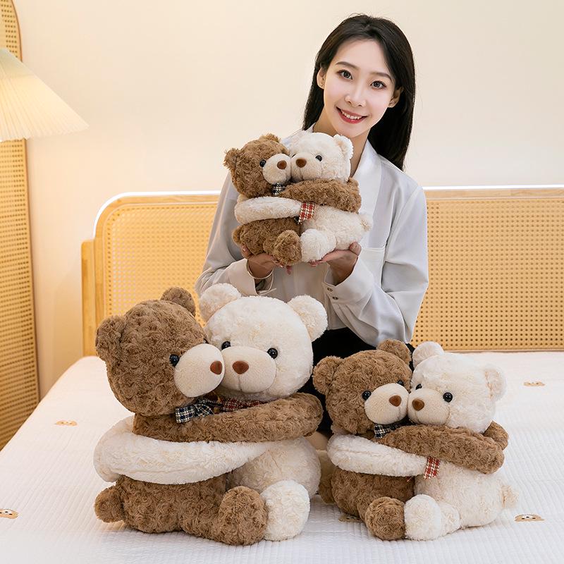 Little Bear Series Plush Toy: Teddy Bear Hugging Doll & Kids' Sleep Pillow