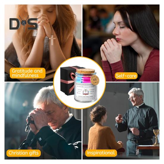 Glas mit Bibelversen „Lies mich, wenn“ – Glas mit Bibelversen – Glas mit täglichem Gebet und Hoffnung – mit 90 Versen – Christliche Geschenke für Frauen und Männer