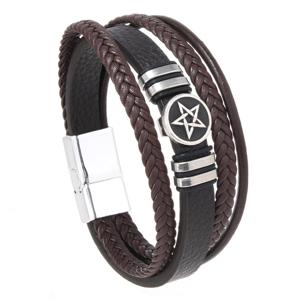 Tree of Life Multi-Layer Hand-Woven Men's Bracelet - European & American Retro Style