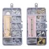 KAMMPT Common Oval Silicone Glasses Nose Pads Repairing Kit Metal Core Soft Screw-in Eyeglasses Nose Brackets Replacement Kits
