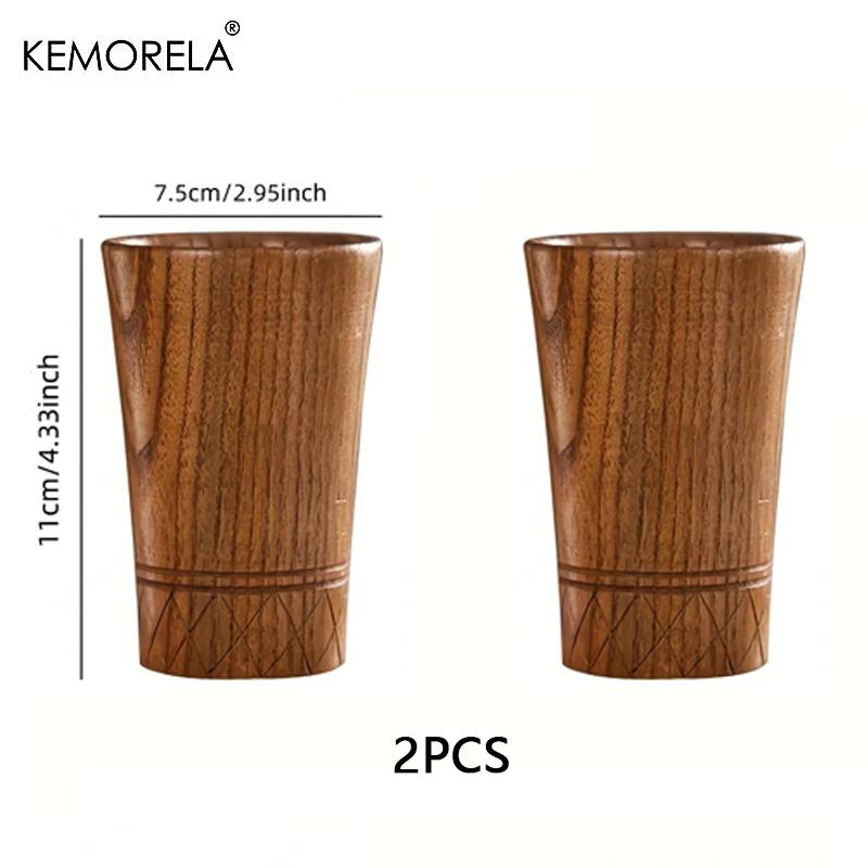 Wooden Tea Cups Handmade Natural Wooden Japan Style Cups Beer Tea Coffee Milk Water Cup Kitchen Bar Drinkware For Drinkware