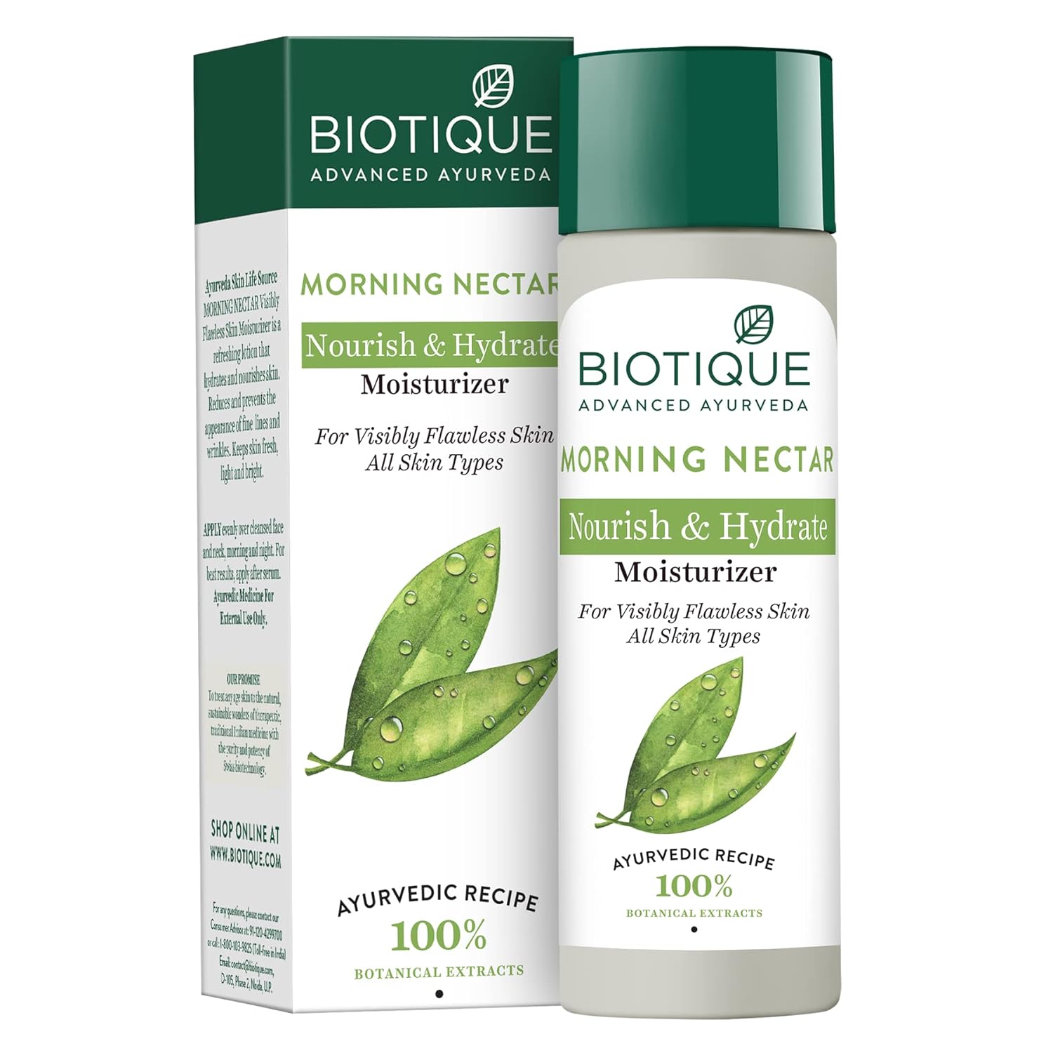 

Biotique Увлажняющий крем Morning Nectar для безупречной кожи 120 мл | Предотвращает появление темных пятен и увлажняет | Для всех типов кожи