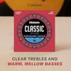 D'Addario Daddario Classical Guitar Strings Sliverplated Wound Clear Nylon Normal Tension EJ27N-3...