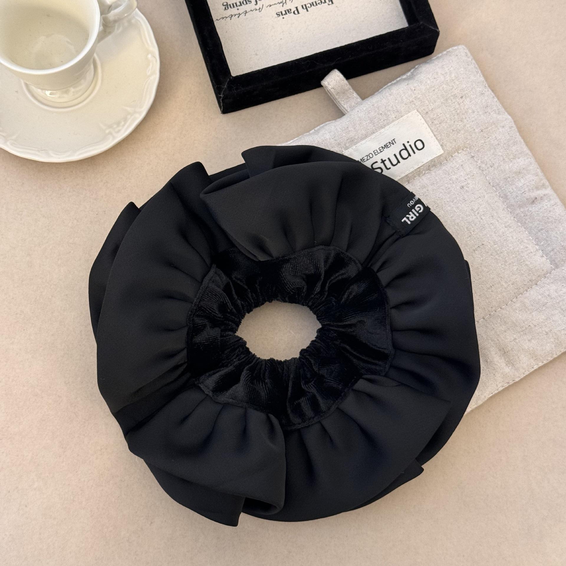 

Французский стиль Большая кишка резинка для волос повязка на голову, Женский большой аксессуар для волос, Переделанная резинка для волос для хвостика