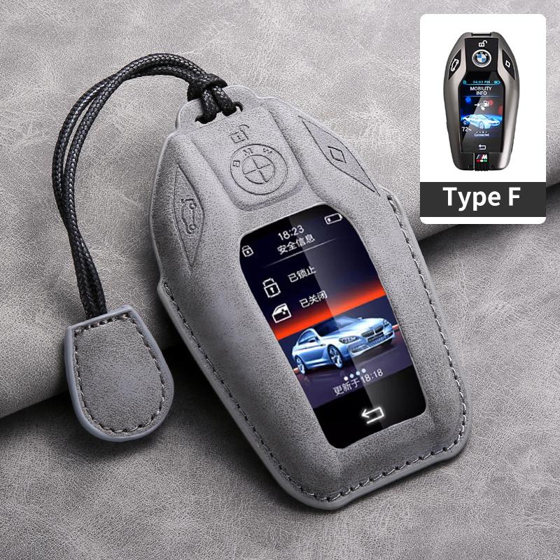 Suede Leather Car Smart Key Case Fob Cover Shell For BMW 3 5 7 Series G11 G12 G30 G31 G32 i8 I12 I15 G01 X3 G02 X4 G05 X5 G07 X7 WC5