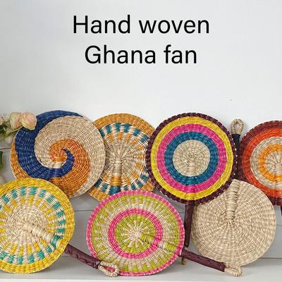 Vietnamese Seaweed Woven Grass Woven Fan Wall Hanging African Elements Ins Wind Wall Decoration Day Summer Hand-shake