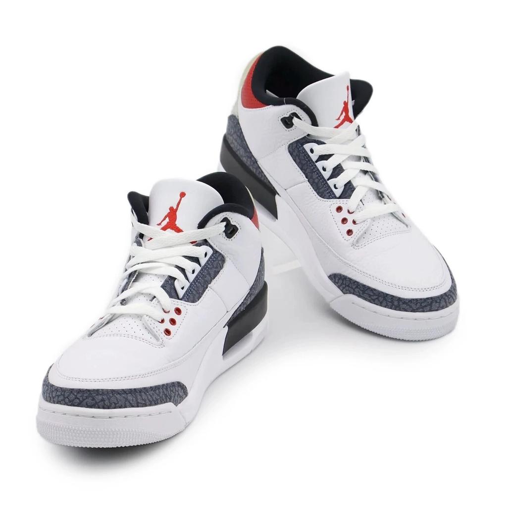 CZ6433-100 Nike Air Jordan 3 Retro White SE-T CO JP Fire Red Denim (Men's)