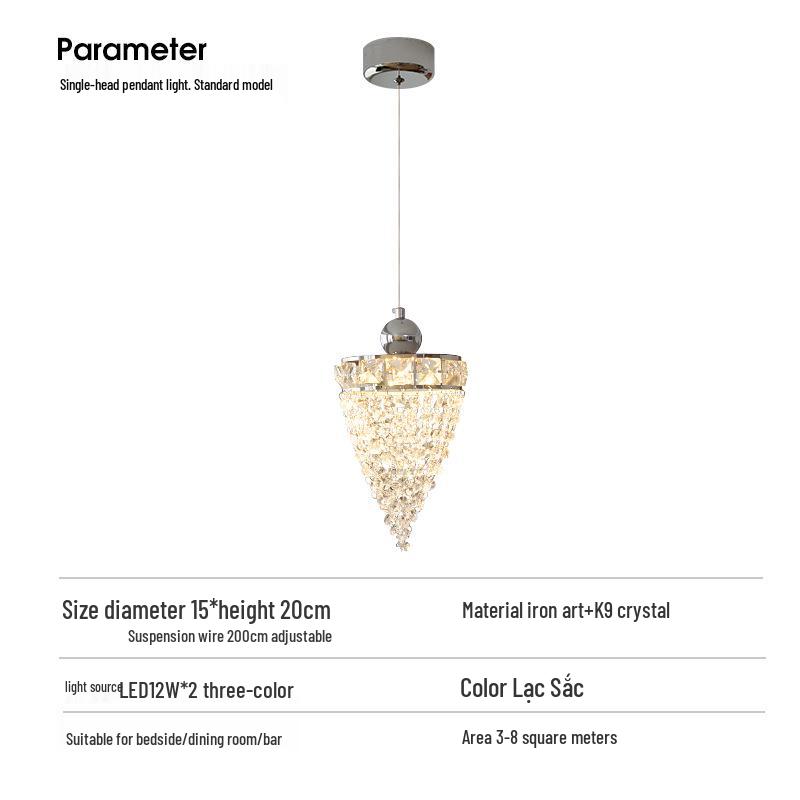 Italian Crystal Chandelier: Elegant Dining Room Light for High-End Atmosphere
