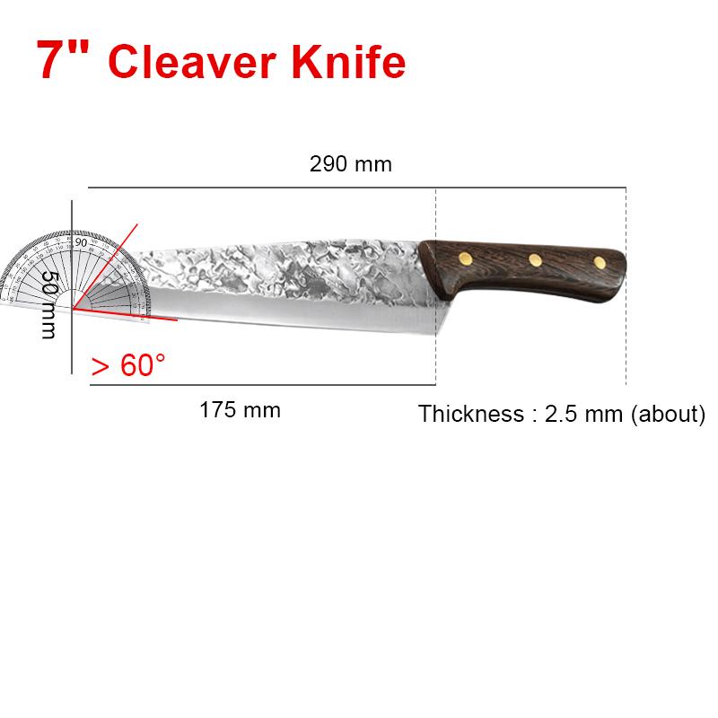 Butcher Boning Knives Cleaver Meat Chopping Vegetables Kitchen Knives Hand Forger Blade Chef Knife Stainless Steel Slicing Knife
