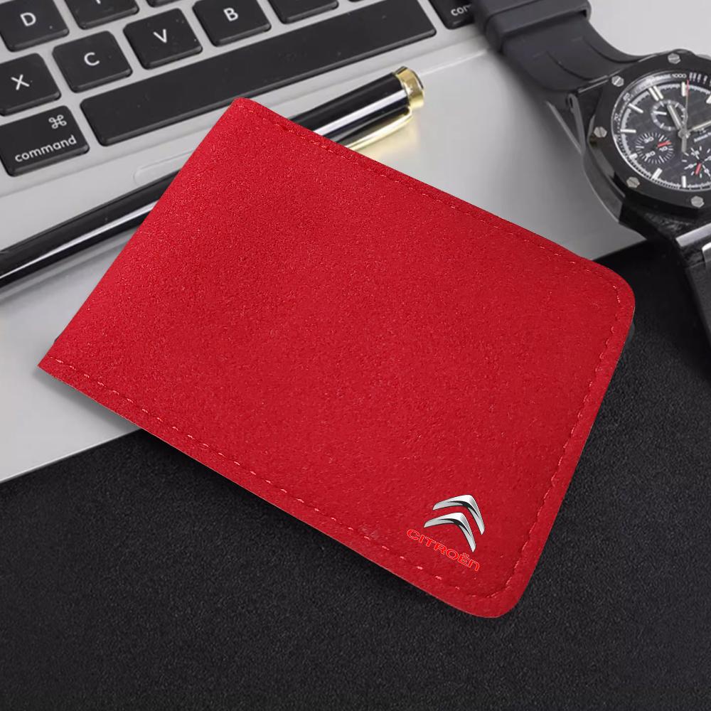 

1PC TUMBLED LEATHER MATERIAL Auto Driver License Bag Car Driving Documents Case Credit Card Holder For Citroen C2 C3 C5 C4L DS3 1pc