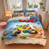 Special Agent Panda Print 3Pcs Bedding Set,Duvet Cover with 2 Bedro,Pillowcase Home Birthday Gift