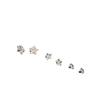 S925 Exquisite Zircon Five-Pointed Star Stud Earrings Women'S Light Luxury High-End Trendy Simple And Versatile Earrings
