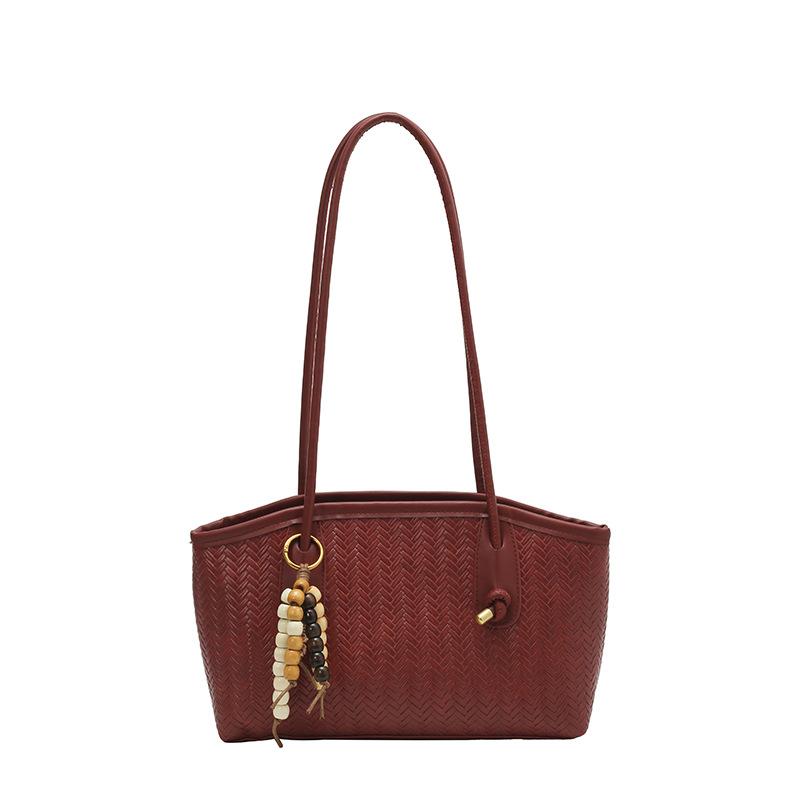 

Fashion commuter large-capacity bag women s autumn new casual simple tote bag versatile shoulder armpit bag красный