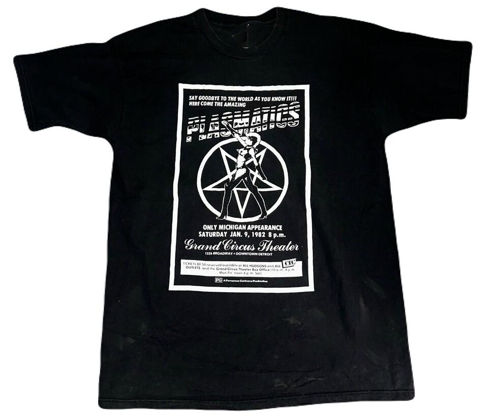 

Plasmatics Band Black Adult Unisex T-Shirt Full Size UU966 2XL