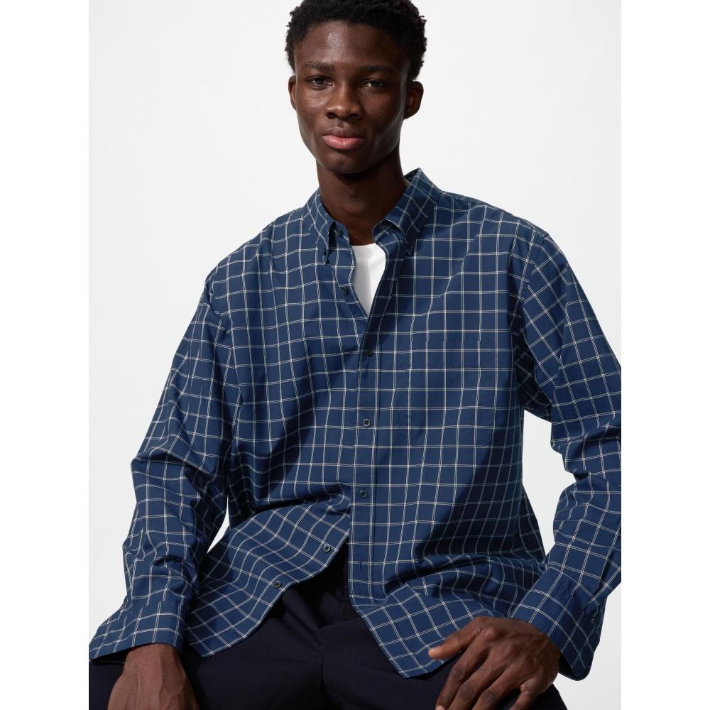 Uniqlo Japonská široká košeľa na gombíky so vzorom
