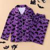 2025 Women's Long-Sleeve Pajama Set: Halloween Lapel Homewear for Spring & Autumn