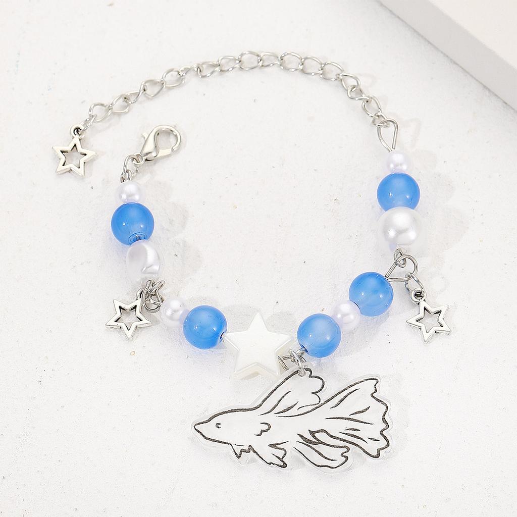 Schickes handgefertigtes tropisches Fischarmband Charm Armreif Perfektes Geschenk für Frauen, die modischen Schmuck lieben