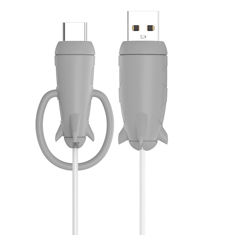 Silikonowy ochraniacz na kabel i pasek do przechowywania 2 w 1 dla ładowarek Apple
