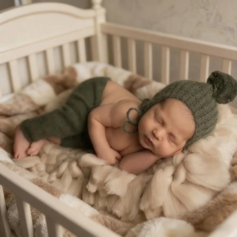 Neugeborenen Shooting Decken Baby Fotografie Requisiten Korb Füller Füllmaterial Quaste Decke Foto Hintergrund Studio Shooting Requisiten