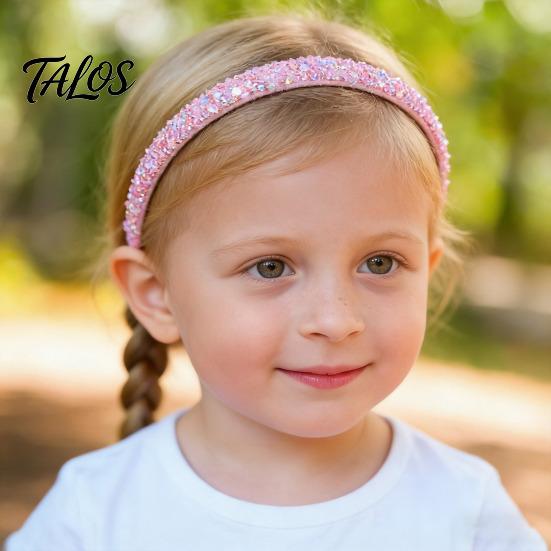 Velvet Lined Headband Thin Headbands for Girls Sparkly Sequin Hairbands Non-slip Bright For Cute Glitter Hair Accessories Children Toddlers
