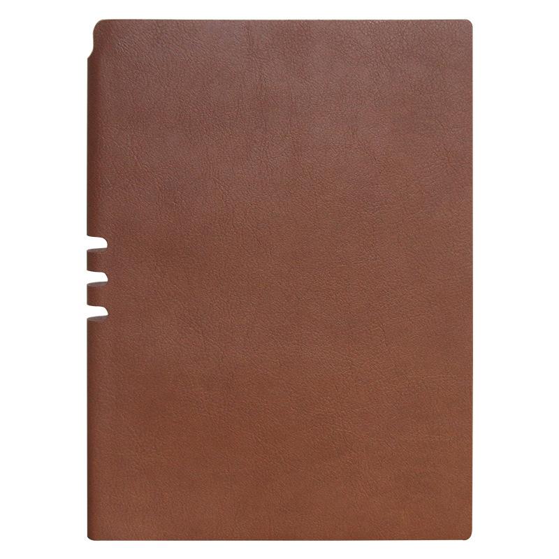 Manufacturer Creative A5 Soft Leather PU Thread Sewn Notebook Custom Colors Logo Printing Thickened Daolin Paper