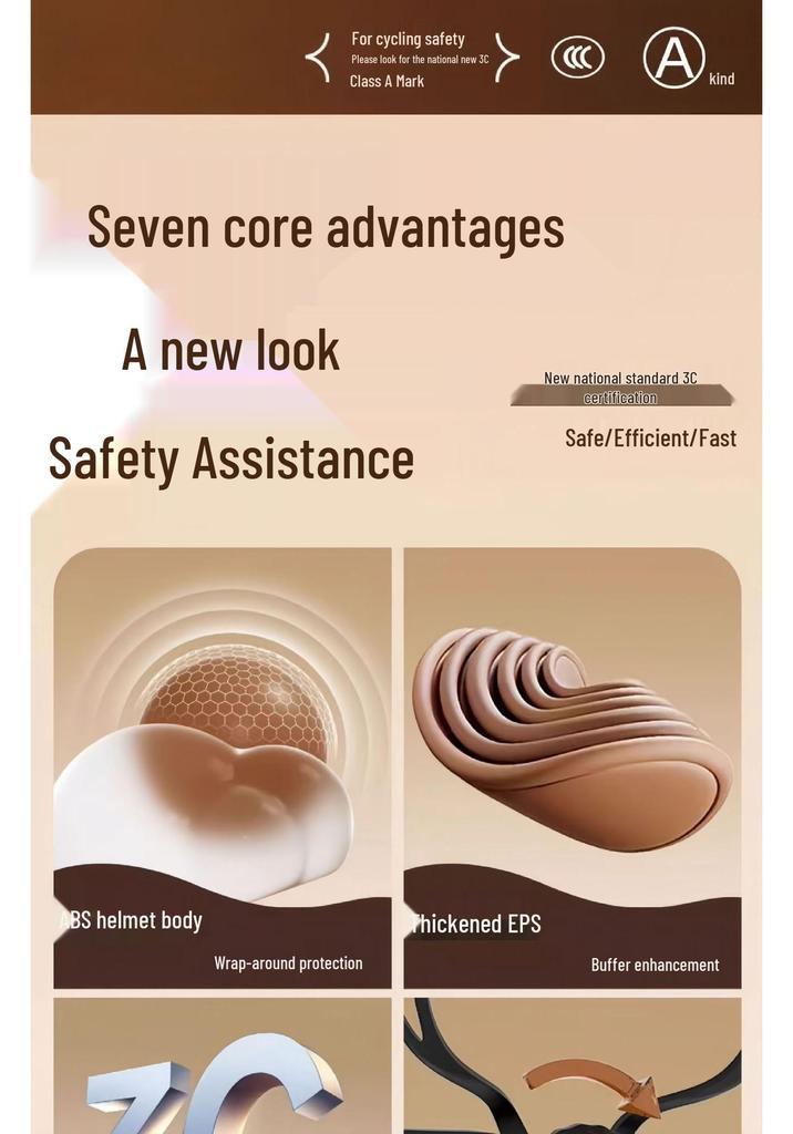 3C Certified Universal Electric Bike & Scooter Safety Helmet for All Seasons, Men & Women