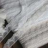 4meters/lot 2.5cm White/beige Cotton Mesh Lace Trim Flower Embroidered Lace Accessories DIY Decorative Fabric