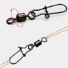40 Pcs Stainless Steel Fishing Connector Pin Bearing Rolling Swivel Snap In Box Fishing Tackle Accessories For Lure Hook