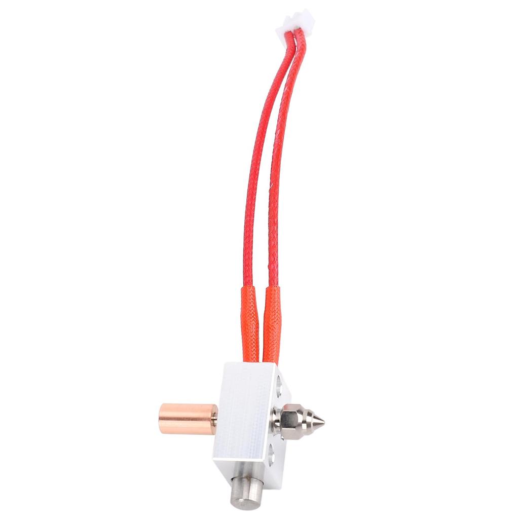 Oppgradert Ekstruder-sett 24V 40W Varmeelement Aluminium Varmeblokk Kobberbelagt Dyse Bimetall Varmebryter