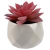 T02C!Mini Succulents Artificial Succulents Plants Artificial Mini Geometric Plants In Pot,Set Of 4 Decorative